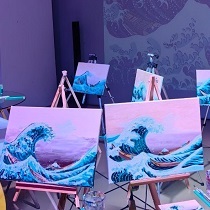 Мастер-класс по живописи «Большая волна»