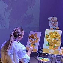 Мастер-класс по живописи «Подсолнухи»